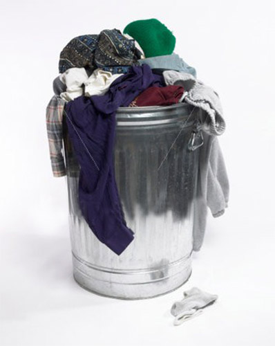 Recycled Gray Sweatshirt Rags